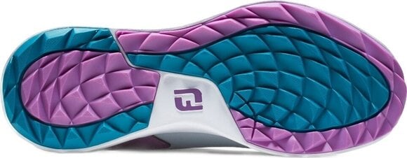 Chaussures de golf pour femmes Footjoy Performa Womens Golf Shoes Grey/White/Purple 36,5 - 4