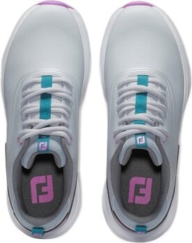 Calzado de golf de mujer Footjoy Performa Womens Golf Shoes Grey/White/Purple 36,5 - 7