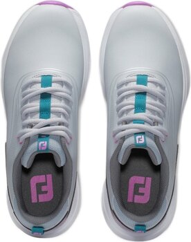 Ženski čevlji za golf Footjoy Performa Womens Golf Shoes Grey/White/Purple 38 - 7