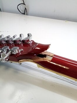 Halbresonanz-Gitarre Ibanez AS7312-TCD Transparent Cherry Red (Beschädigt) - 2