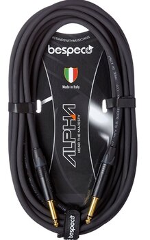 Инструментален кабел Bespeco AH100 Черeн 1 m Директен - Директен - 2