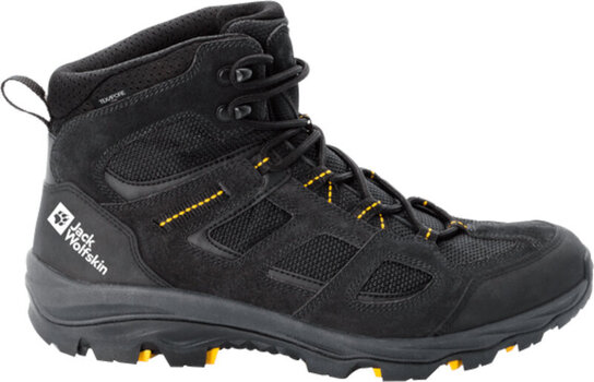 Mens Outdoor Shoes Jack Wolfskin Vojo 3 Texapore Mid M Black/Burly Yellow 45 Mens Outdoor Shoes - 2