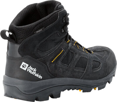 Mens Outdoor Shoes Jack Wolfskin Vojo 3 Texapore Mid M Black/Burly Yellow 45 Mens Outdoor Shoes - 3