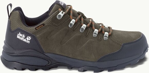 Chaussures outdoor hommes Jack Wolfskin Refugio Texapore Low M Khaki/Phantom 45 Chaussures outdoor hommes - 2