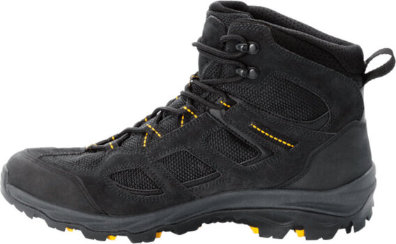 Mens Outdoor Shoes Jack Wolfskin Vojo 3 Texapore Mid M Black/Burly Yellow 45 Mens Outdoor Shoes - 4