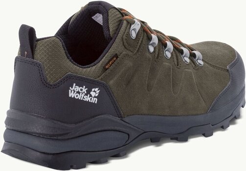Moški pohodni čevlji Jack Wolfskin Refugio Texapore Low M Khaki/Phantom 45 Moški pohodni čevlji - 3