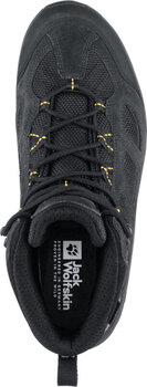 Mens Outdoor Shoes Jack Wolfskin Vojo 3 Texapore Mid M Black/Burly Yellow 45 Mens Outdoor Shoes - 5
