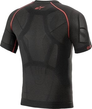 Moottoripyöräilijän suojapaita Alpinestars Ride Tech V2 Top Short Sleeve Summer Black Red XS/S - 2