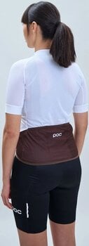Maillot de ciclismo POC Essential Road Women's Logo Jersey Jersey Hydrogen White/Axinite Brown S - 4
