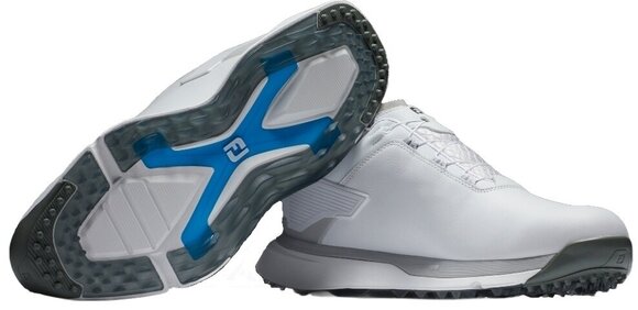 Heren golfschoenen Footjoy PRO SLX Mens Golf Shoes White/Grey/Grey Boa 40,5 - 6