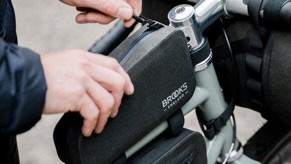 Cyklistická taška Brooks Scape Top Tube Bag Black 0,9 L - 8