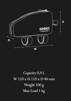 Borsa bicicletta Brooks Scape Top Tube Bag Black 0,9 L - 10