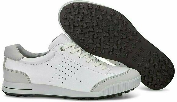 Muške cipele za golf Ecco Street Retro 2.0 Mens Golf Shoes White/Concrete 45 - 3