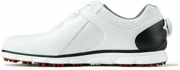 Calçado de golfe para homem Footjoy Pro SL BOA Mens Golf Shoes White/Black/Red US 10,5 - 3
