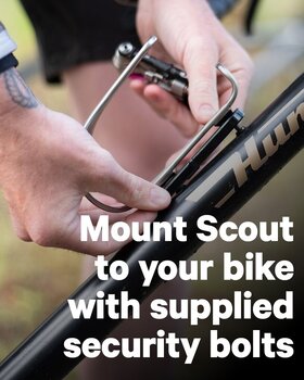 Kerékpár zár Knog Scout Bike Alarm & Finder Black - 10