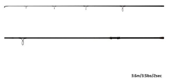 Karper hengel Delphin WONDER LS+ 3,6 m 3,0 lb 2 delen - 3