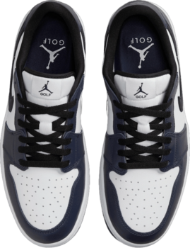 Férfi golfcipők Nike Air Jordan 1 Low G Men Golf Shoes White/Black/Midnight Navy 41 - 5