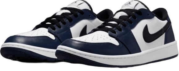 Moški čevlji za golf Nike Air Jordan 1 Low G Men Golf Shoes White/Black/Midnight Navy 41 - 7