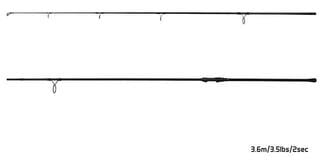 Karpfenrute Delphin ARZENAL LS+ Angelrute 3,85 m 3,5 lb 2 Teile - 2