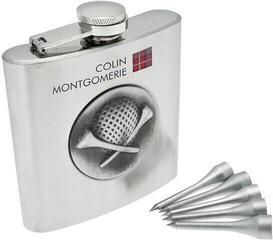Gave Colin Montgomerie Golfers Hip Flask - 1