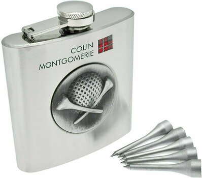 Gift Colin Montgomerie Golfers Hip Flask Set - 2