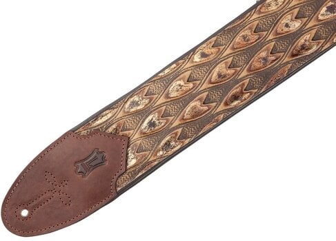 Leather guitar strap Levys M4WP-005 Leather guitar strap Arrowhead Brown - 3