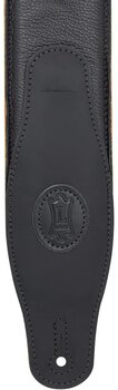 Leather guitar strap Levys MGS83CS-BLK-HNY Leather guitar strap Black & Honey - 3