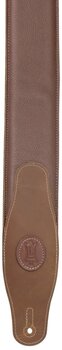 Leather guitar strap Levys MGS83CS-BRN-GRN Leather guitar strap Brown & Green - 4
