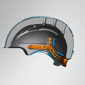 Cyklistická helma UVEX React Jr. Mips Azure/Deep Space Matt 52-56 Cyklistická helma - 12