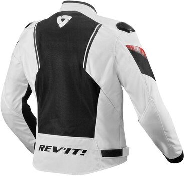Textiljacke Rev'it! Jacket Control Air H2O White/Black 3XL Textiljacke - 2