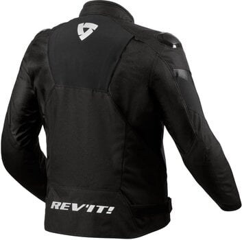Leather Jacket Rev'it! Jacket Control H2O Black/White L Leather Jacket - 2