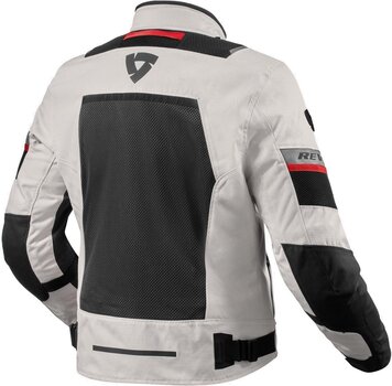 Textiele jas Rev'it! Jacket Tornado 4 H2O Silver/Black 3XL Textiele jas - 2