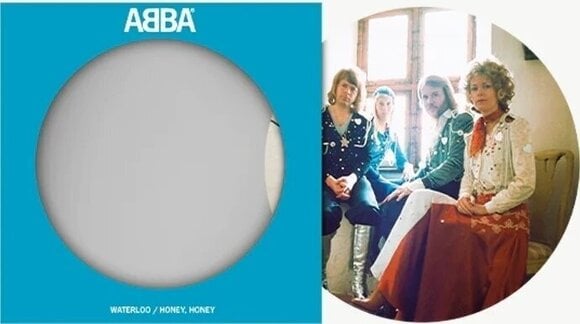Vinyl Record Abba - 7-Waterloo (Swedish) / Honey Honey (Picture Disc) (Swedish) (Limited Edition) (Anniversary Edition) (7" Vinyl) - 2