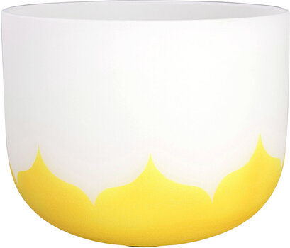 Percussion for music therapy Sela 10" Crystal Singing Bowl Lotus 440 Hz E - Yellow (Solar Plexus Chakra) incl. 1 Wood Mallet - 2