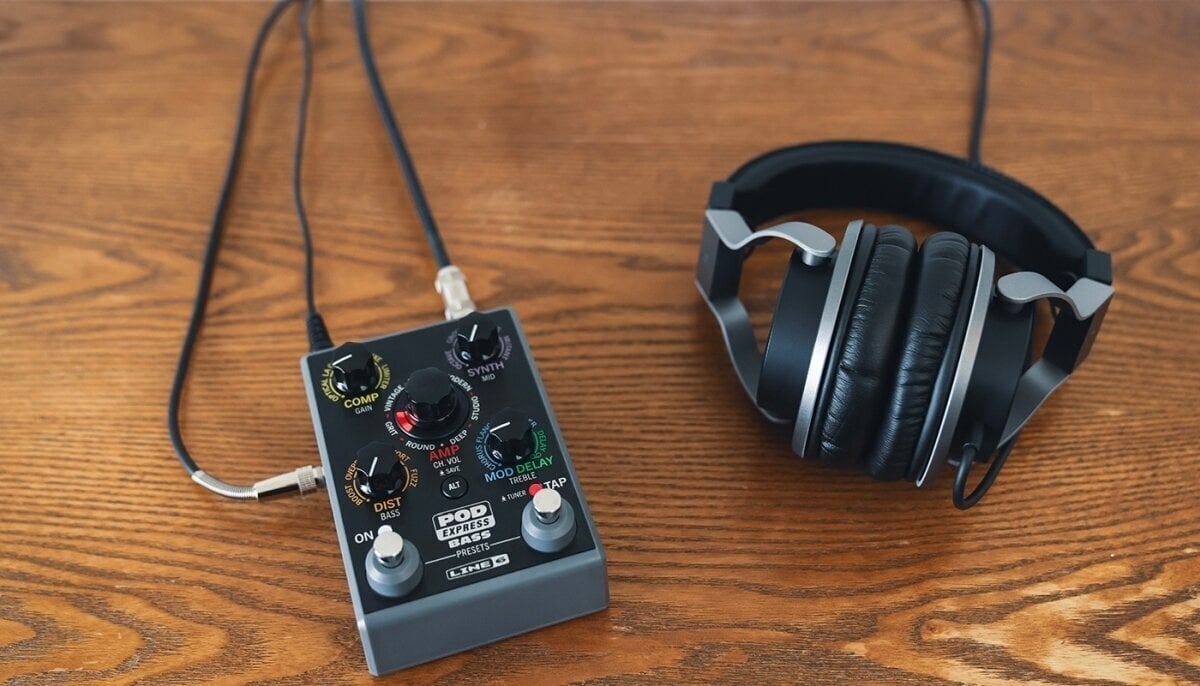 Line6 Pod Express Bass Multiefekt do gitary basowej - Muziker