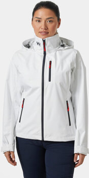 Casaco Helly Hansen Women's Crew Hooded Jacket 2.0 Casaco White XS - 3