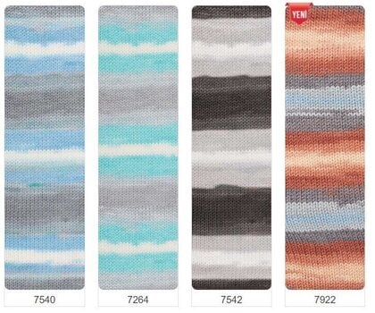 Fios para tricotar Alize Baby Best Batik 7917 - 5