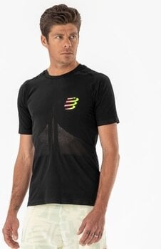 Тениска с къс ръкав за бягане Compressport Racing SS Tshirt M Black/Safety Yellow M Тениска с къс ръкав за бягане - 10