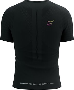 Тениска с къс ръкав за бягане Compressport Racing SS Tshirt M Black/Safety Yellow S Тениска с къс ръкав за бягане - 5