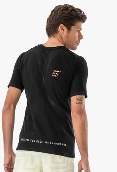 Тениска с къс ръкав за бягане Compressport Racing SS Tshirt M Black/Safety Yellow S Тениска с къс ръкав за бягане - 11