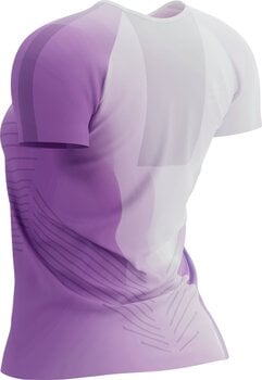 Hardloopshirt met korte mouwen Compressport Performance SS Tshirt W Royal Lilac/Lupine/White M Hardloopshirt met korte mouwen - 6
