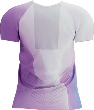 T-shirt de corrida de manga curta Compressport Performance SS Tshirt W Royal Lilac/Lupine/White S T-shirt de corrida de manga curta - 5