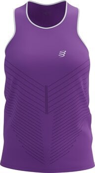 Camisetas sin mangas para correr Compressport Performance Singlet W Royal Lilac/White M Camisetas sin mangas para correr - 2