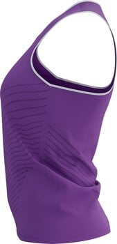 Tops de corrida sem mangas Compressport Performance Singlet W Royal Lilac/White M Tops de corrida sem mangas - 7