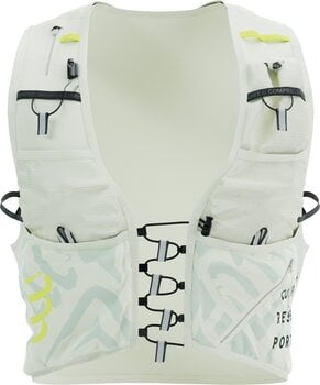 Running backpack Compressport UltRun S Pack Evo 10 Sugar Swizzle/Ice Flow/Safety Yellow L Running backpack - 2