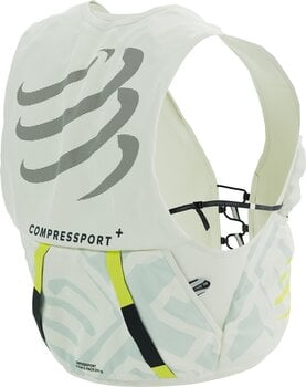 Running backpack Compressport UltRun S Pack Evo 10 Sugar Swizzle/Ice Flow/Safety Yellow L Running backpack - 4