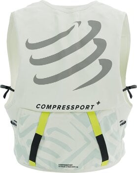 Running backpack Compressport UltRun S Pack Evo 10 Sugar Swizzle/Ice Flow/Safety Yellow L Running backpack - 5