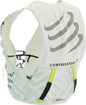 Running backpack Compressport UltRun S Pack Evo 10 Sugar Swizzle/Ice Flow/Safety Yellow L Running backpack - 6