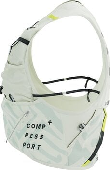 Running backpack Compressport UltRun S Pack Evo 10 Sugar Swizzle/Ice Flow/Safety Yellow L Running backpack - 7