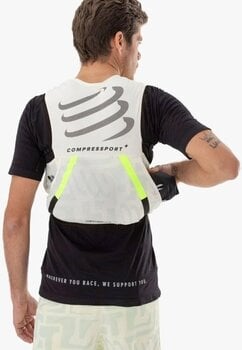 Running backpack Compressport UltRun S Pack Evo 10 Sugar Swizzle/Ice Flow/Safety Yellow L Running backpack - 10